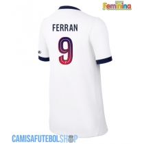 Camisa de time de futebol Paris Saint-Germain Ferran Torres #9 Replicas 2º Equipamento Feminina 2026-27 Manga Curta